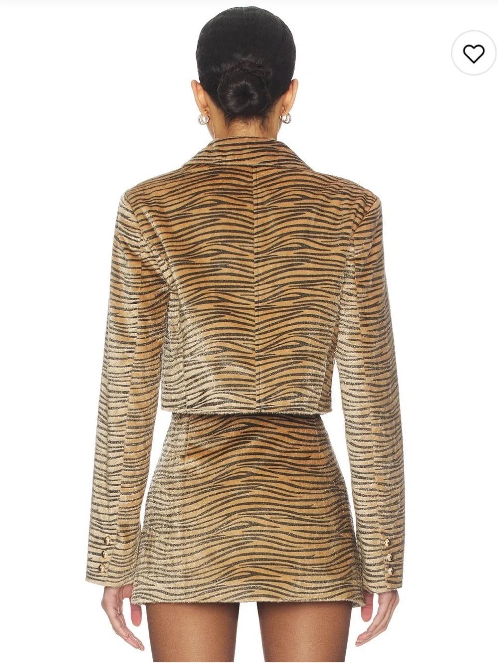 Tiger-Stripe Jaylee Jacket in Tiger Cropped